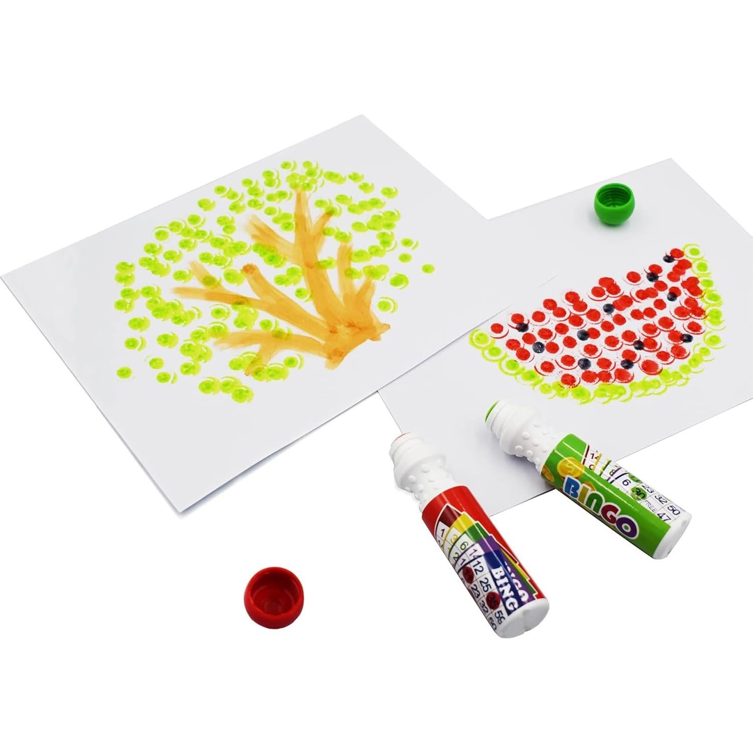 Marcadores de Puntos Yuanhe Bingo - Set de 12 Colores