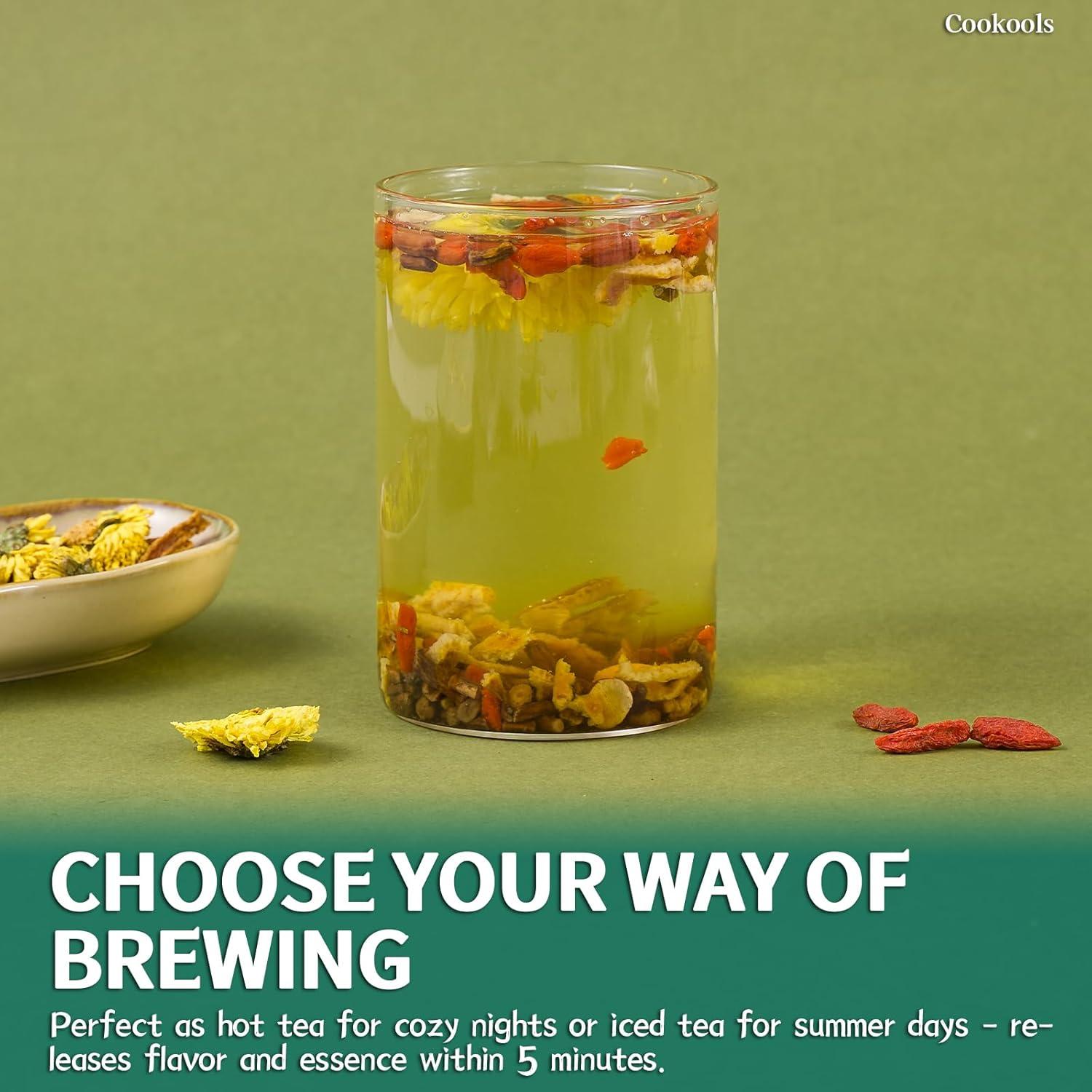 Té Detox Natural Cookools 20 Unidades Diente de León y Goji