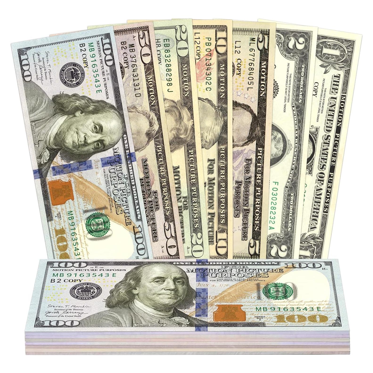 Juego de Dinero Falso 105 Piezas Neofield - Props Educativos