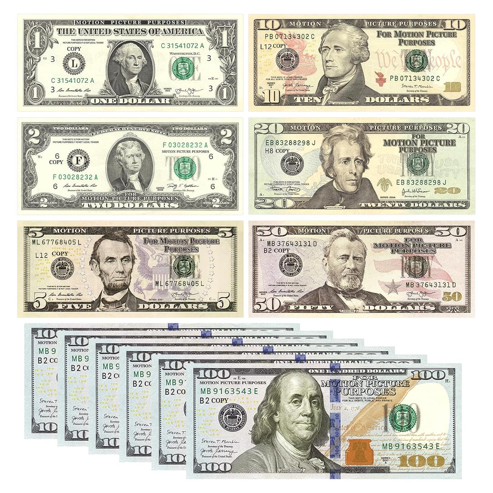 210 Billetes Falsos Neofield - Realistas para Películas y Juegos