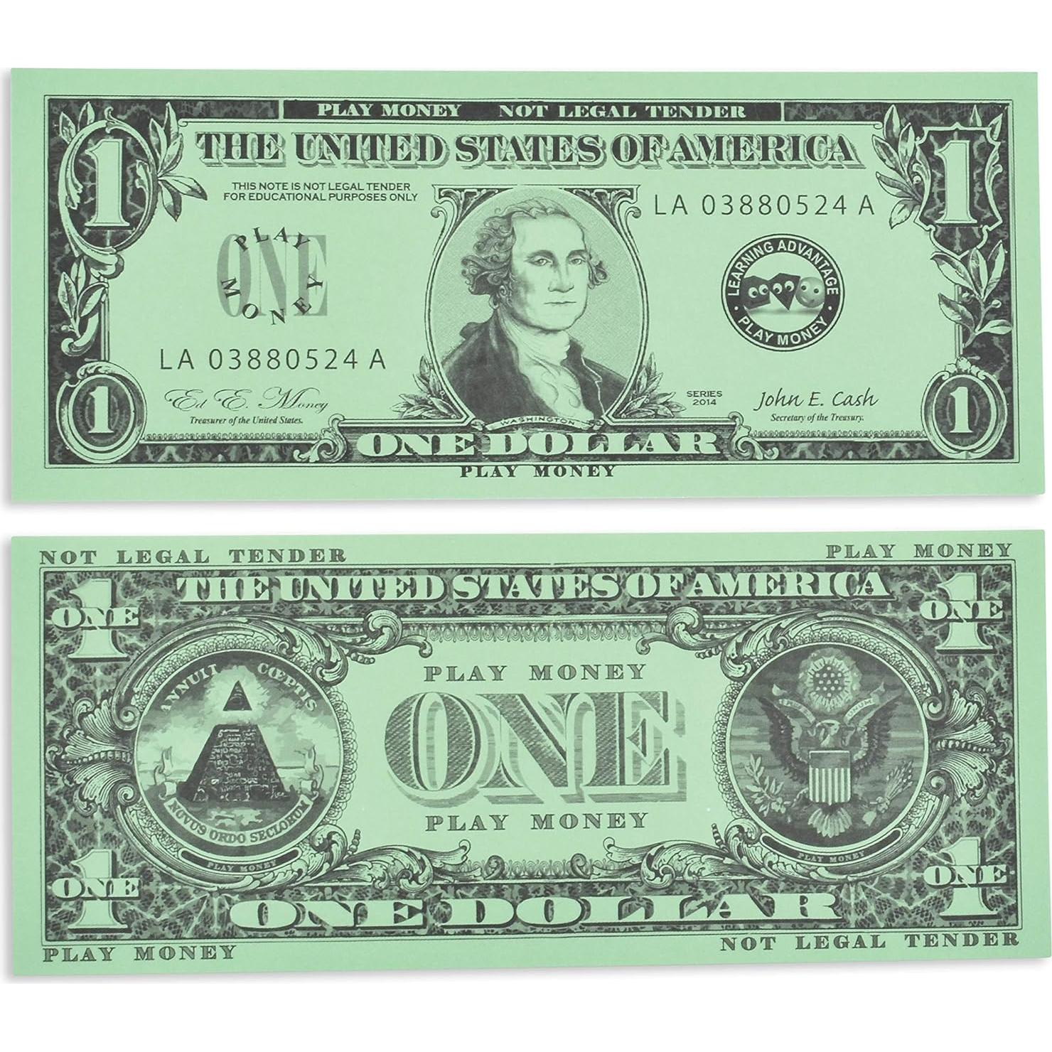 Set de Billetes de Juego Learning Advantage - 105 Billetes