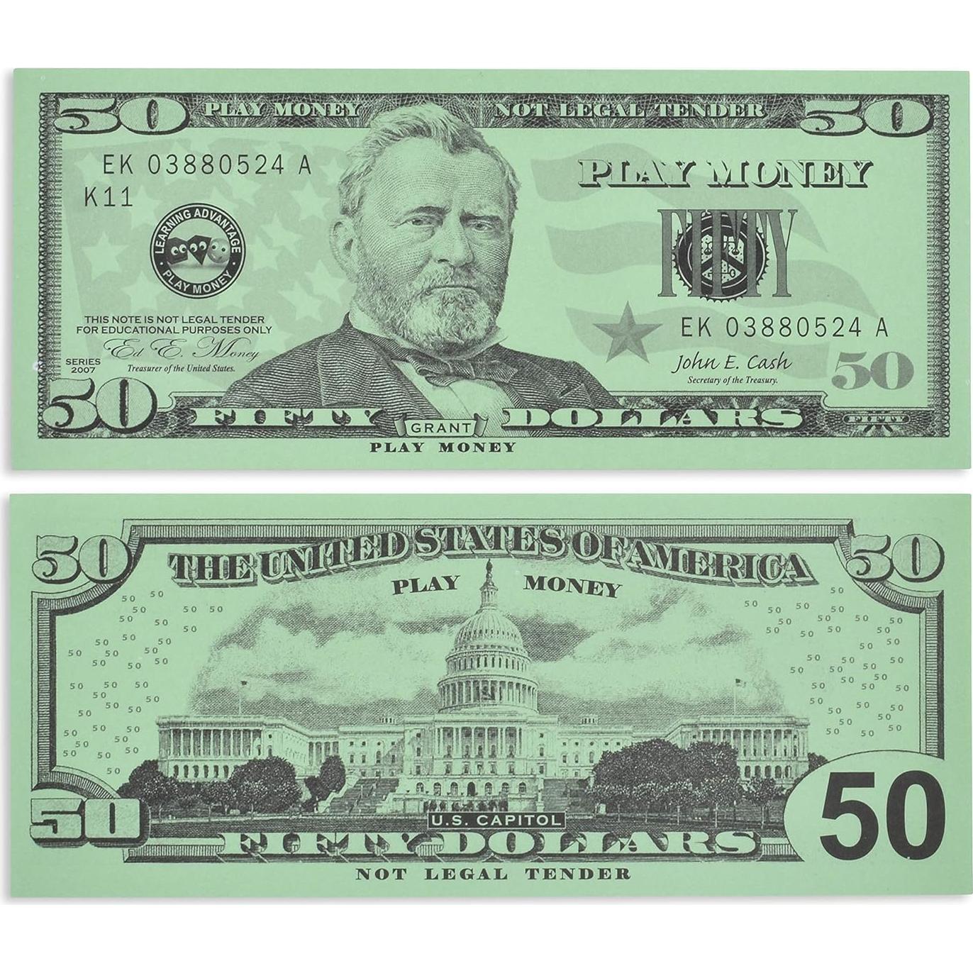 Set de Billetes de Juego Learning Advantage - 105 Billetes