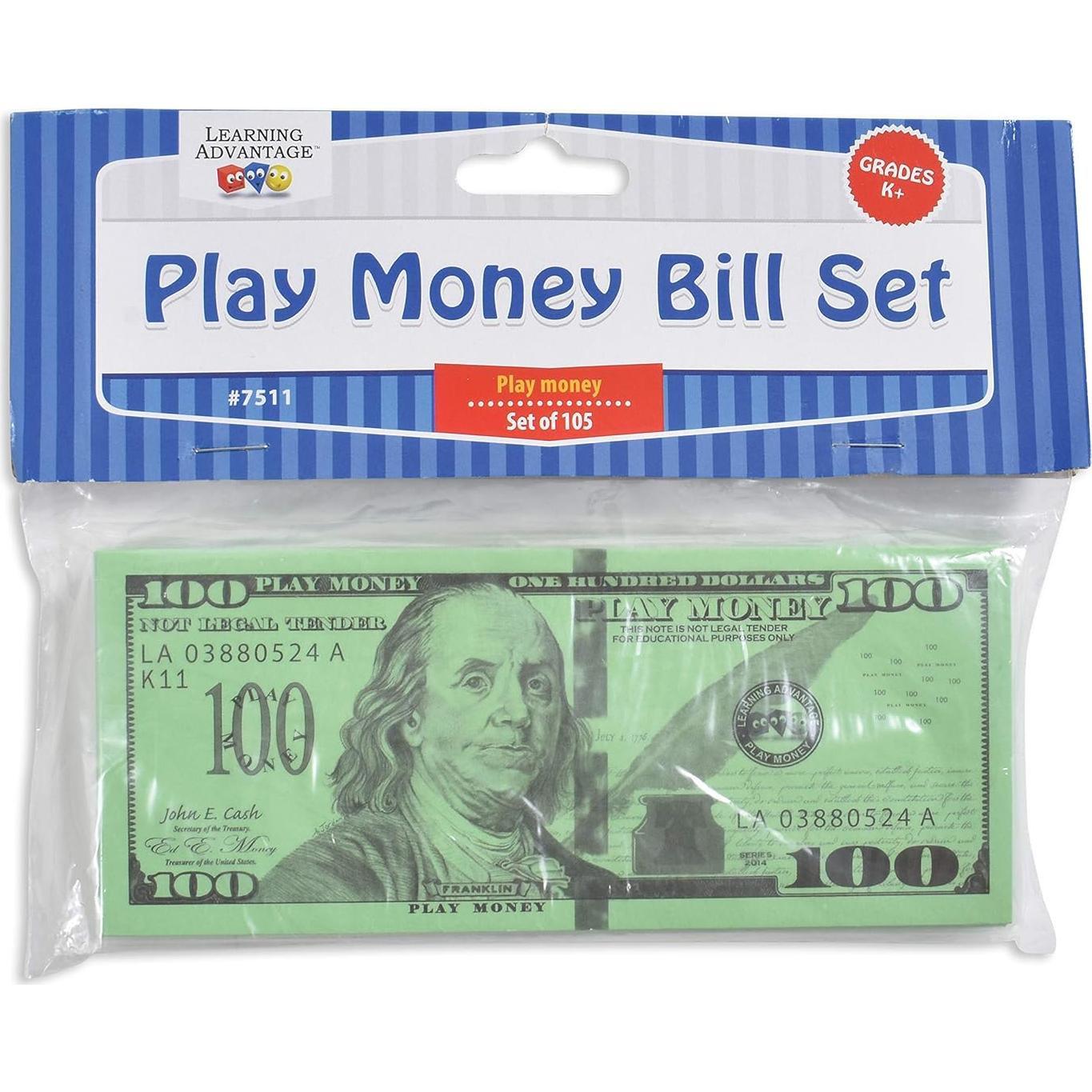 Set de Billetes de Juego Learning Advantage - 105 Billetes