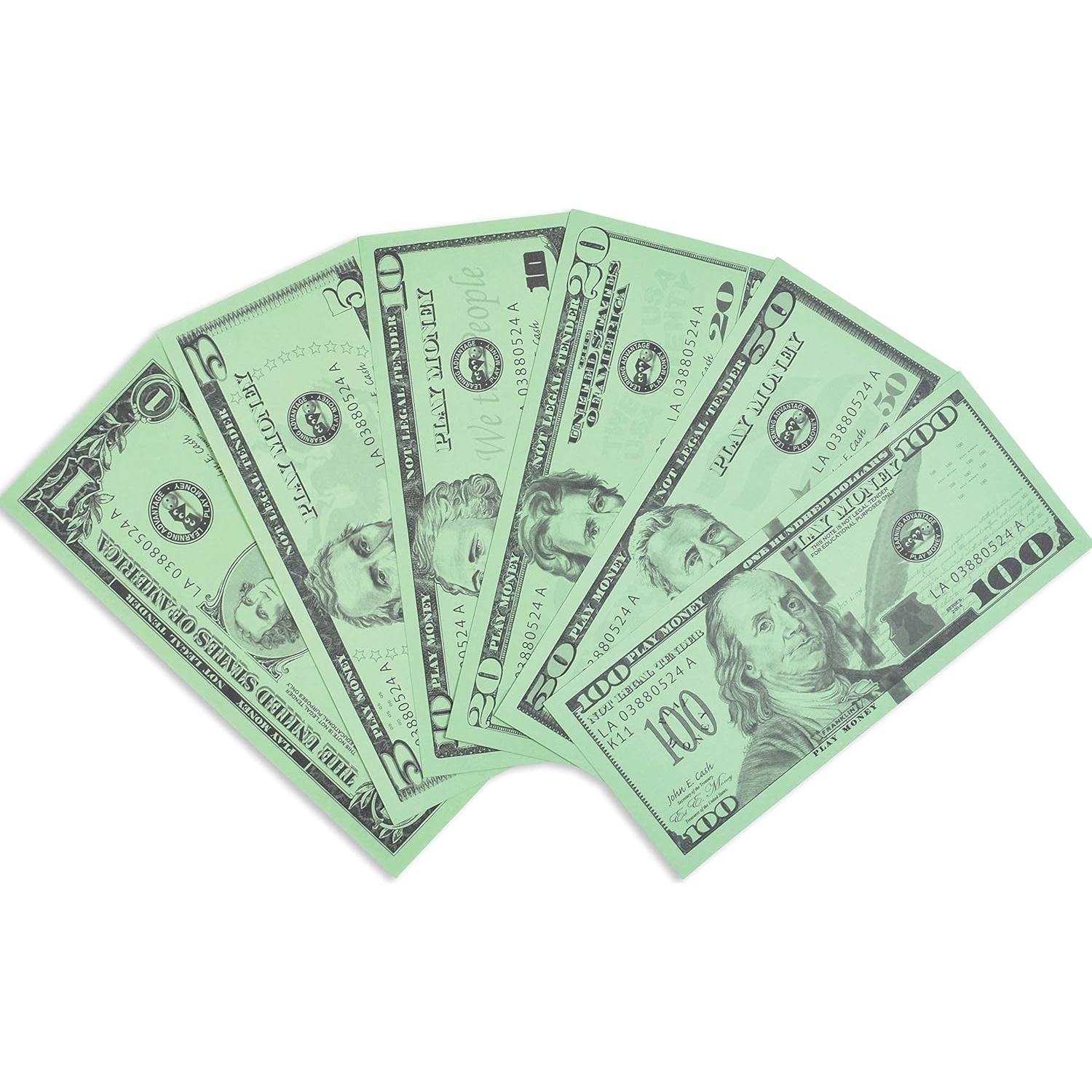 Set de Billetes de Juego Learning Advantage - 105 Billetes