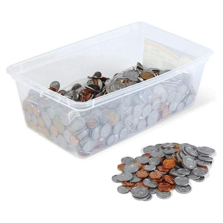 Juego de Monedas Falsas hand2mind - 768 Piezas de Plástico