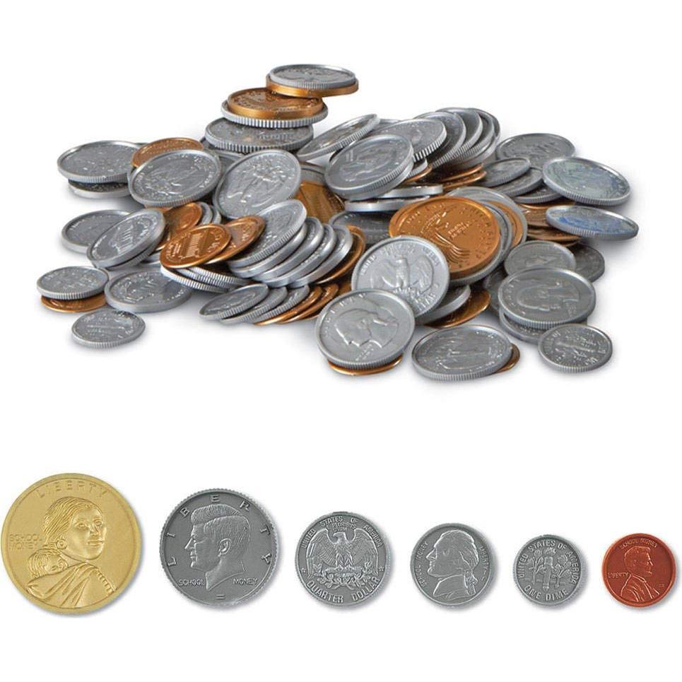 Juego de Monedas Falsas hand2mind - 768 Piezas de Plástico