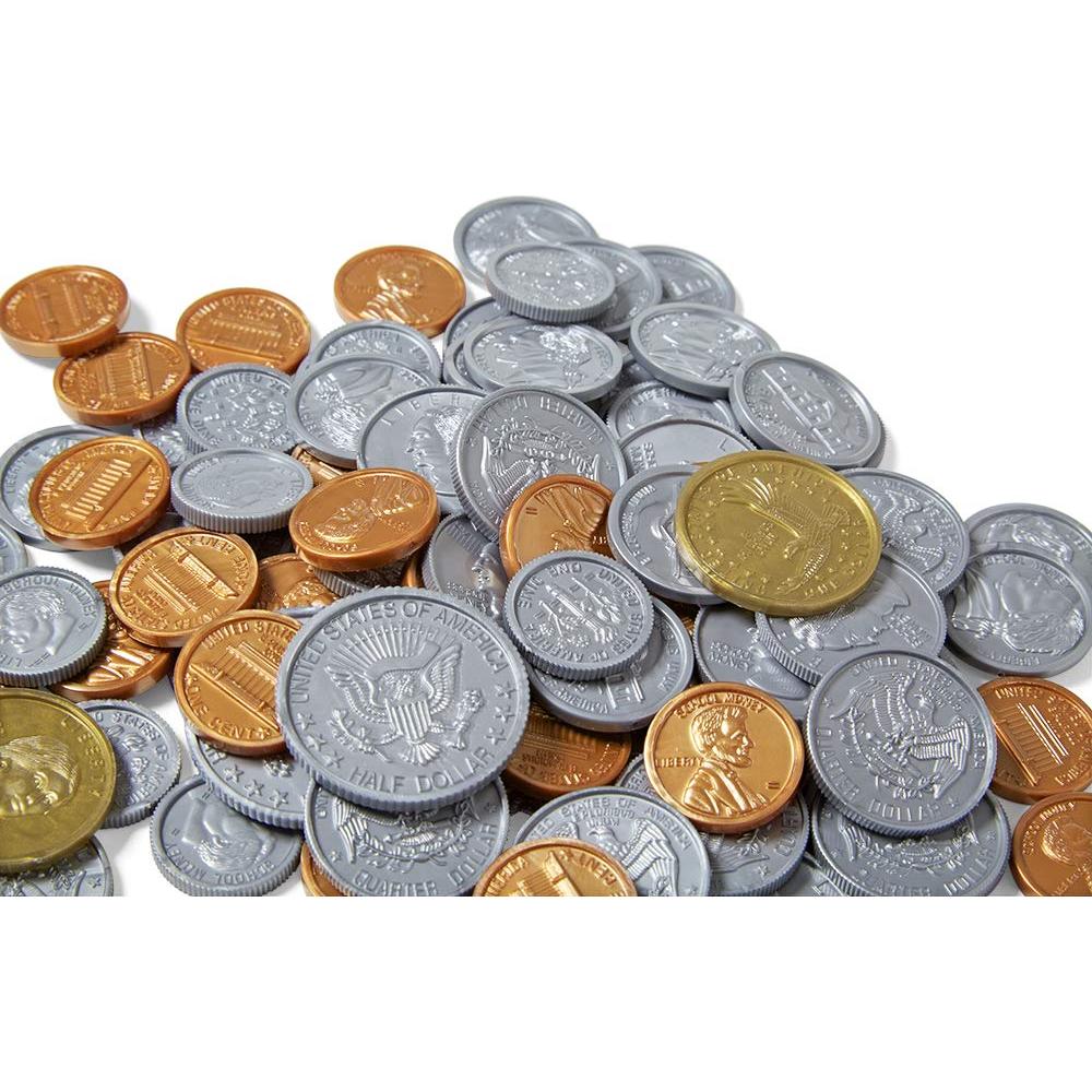 Juego de Monedas Falsas hand2mind - 768 Piezas de Plástico