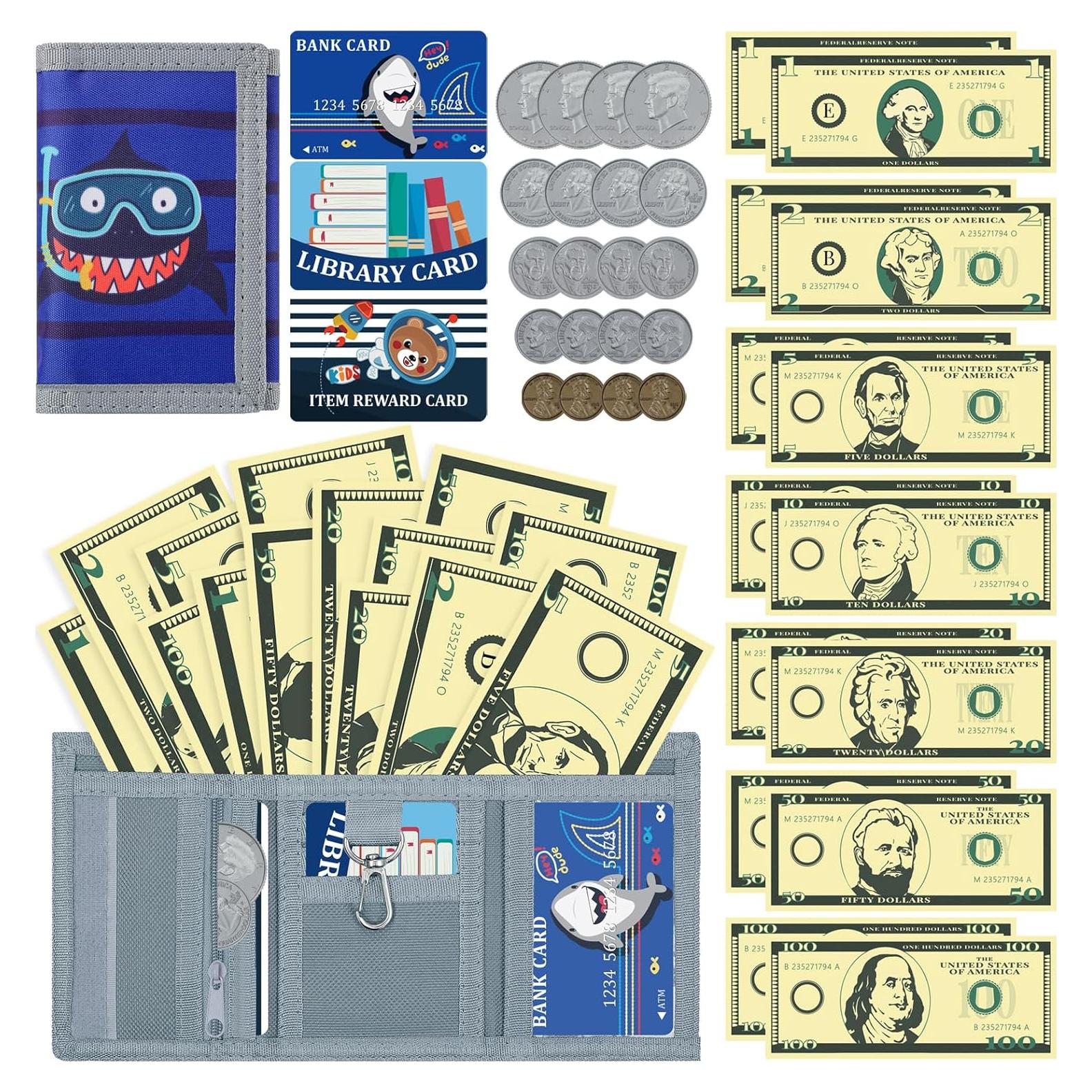 Set de Juego de Monedas y Tarjetas DEEKI para Niños 3+