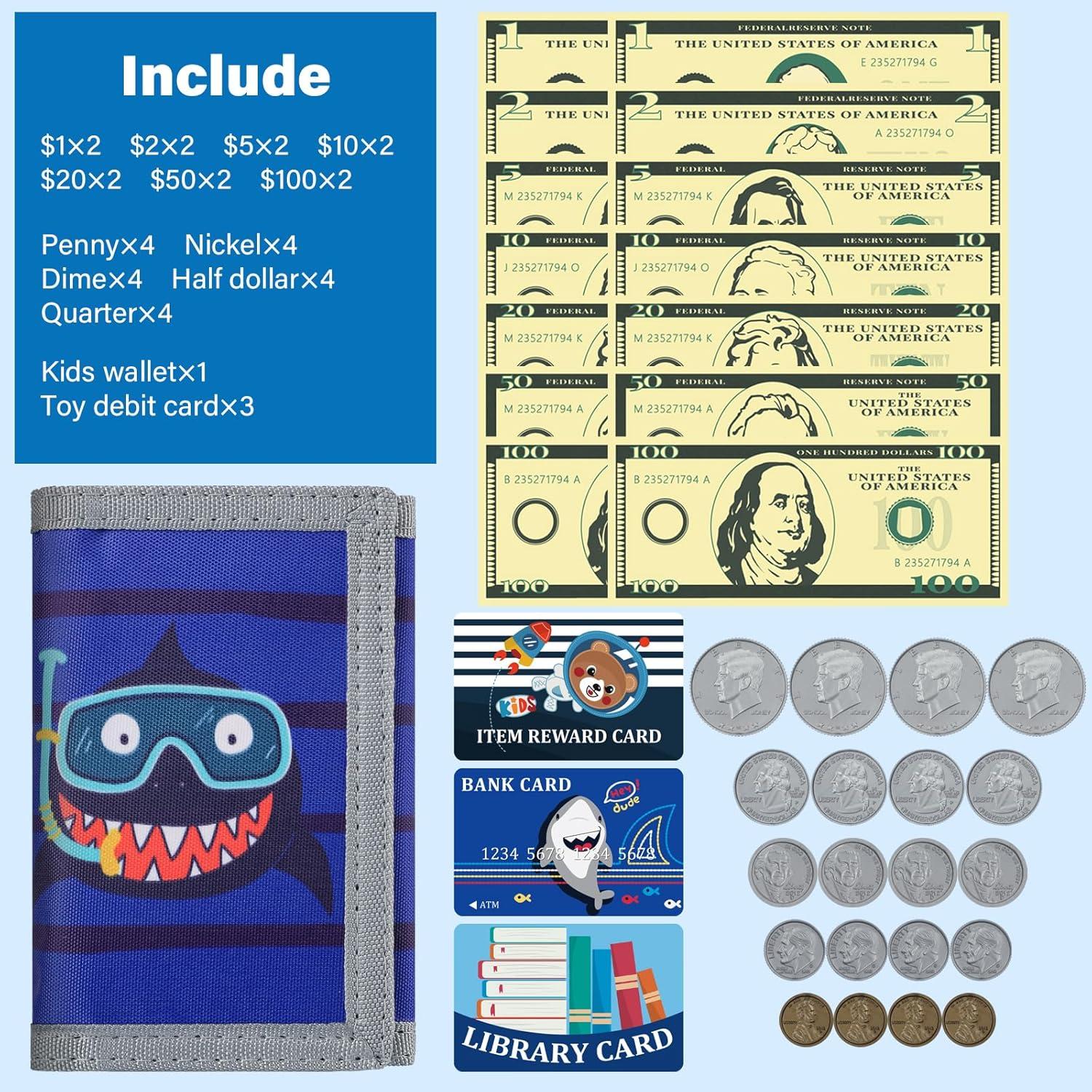 Set de Juego de Monedas y Tarjetas DEEKI para Niños 3+