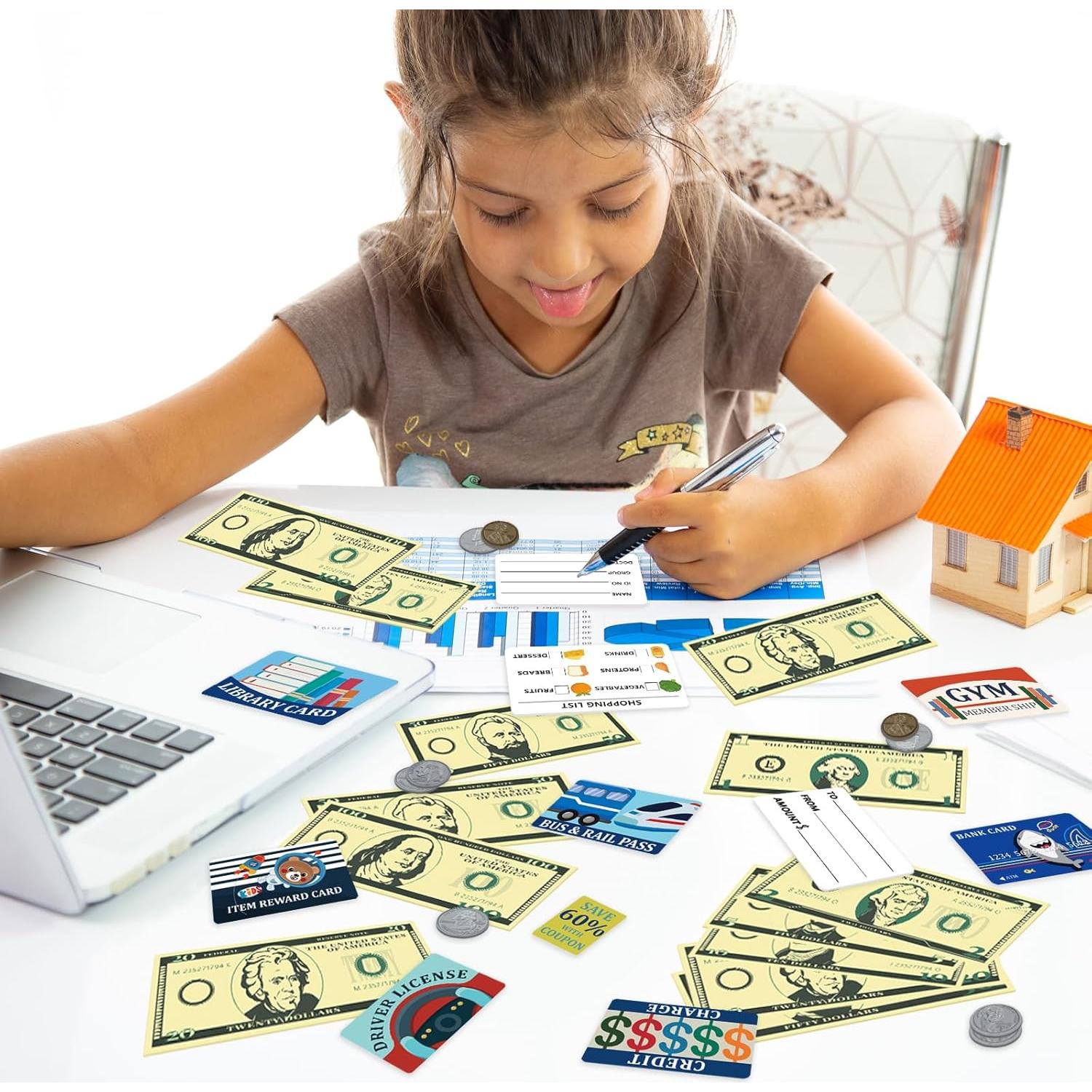 Set de Juego de Monedas y Tarjetas DEEKI para Niños 3+