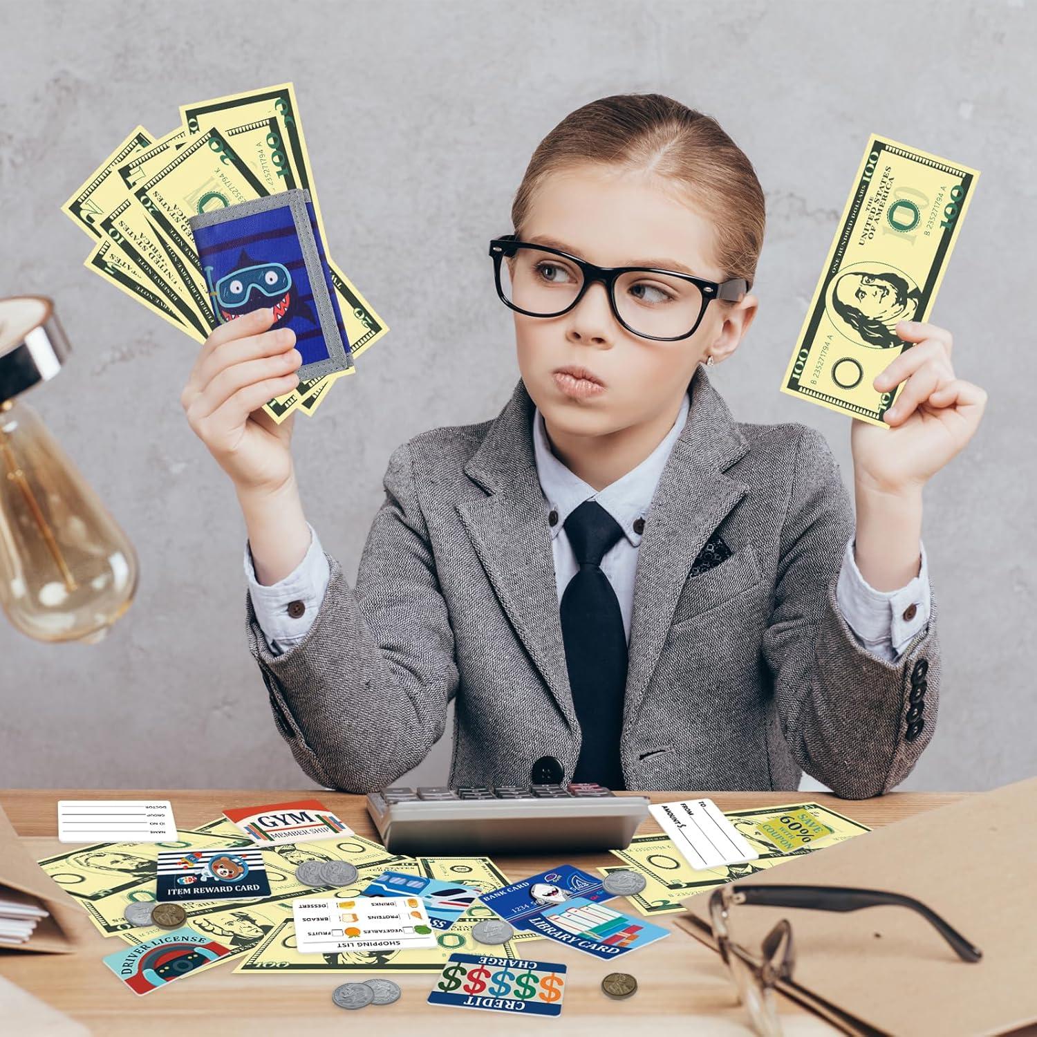 Set de Juego de Monedas y Tarjetas DEEKI para Niños 3+