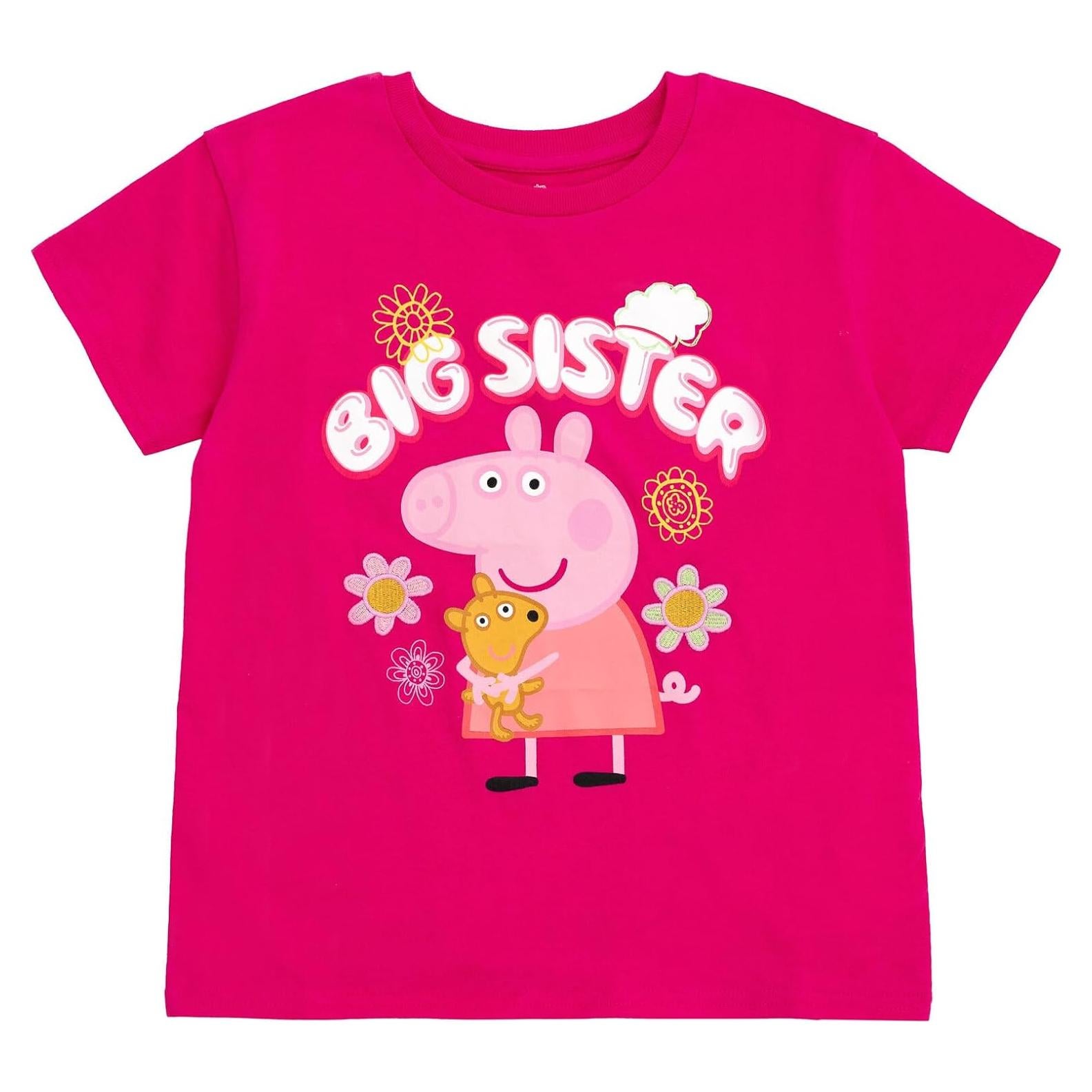 Camiseta Peppa Pig Niñas Talla 3T Rosa Brillante