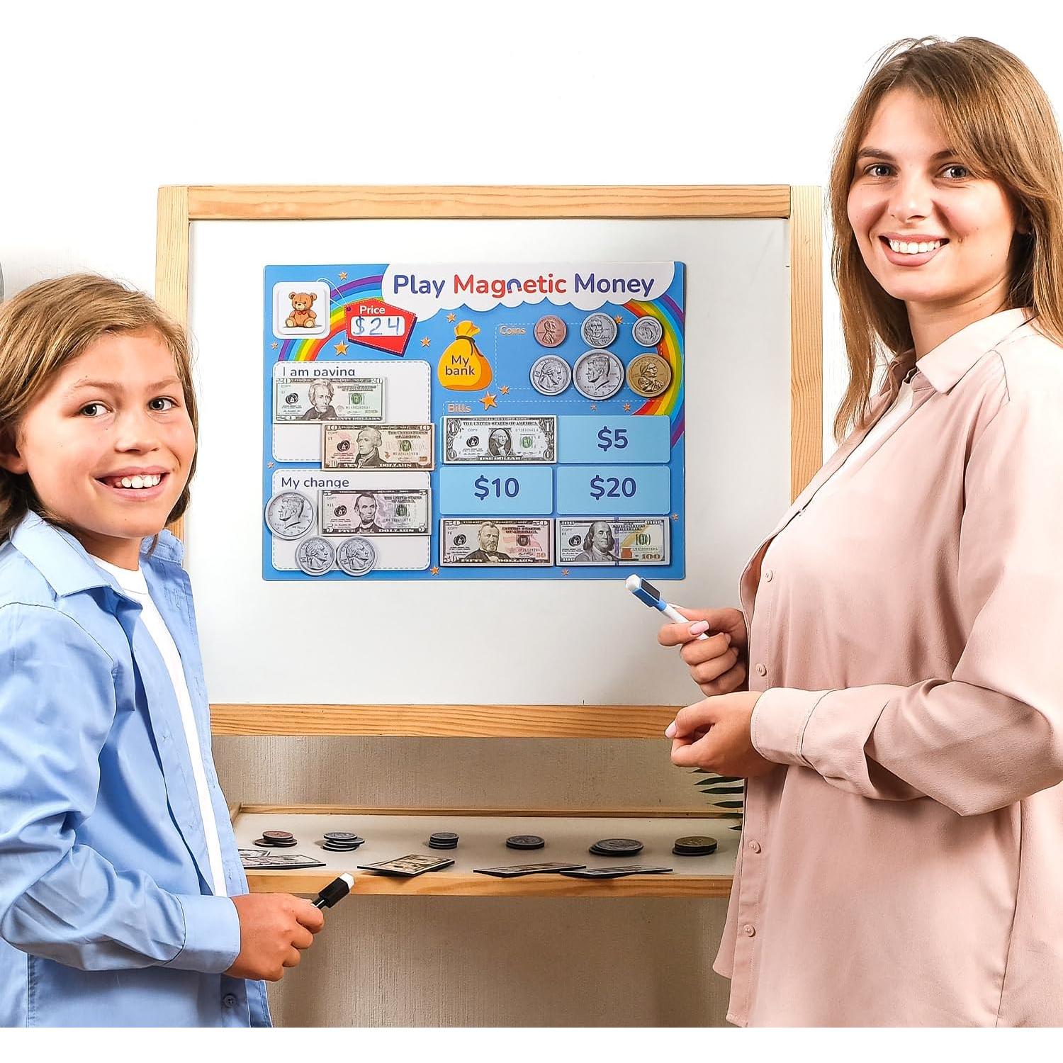 Juego de Dinero Magnético Simple Magic 67 PCS para Niños