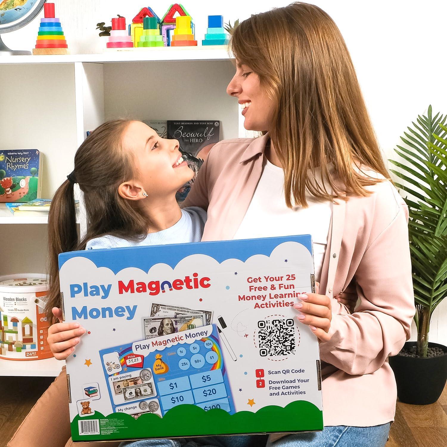 Juego de Dinero Magnético Simple Magic 67 PCS para Niños