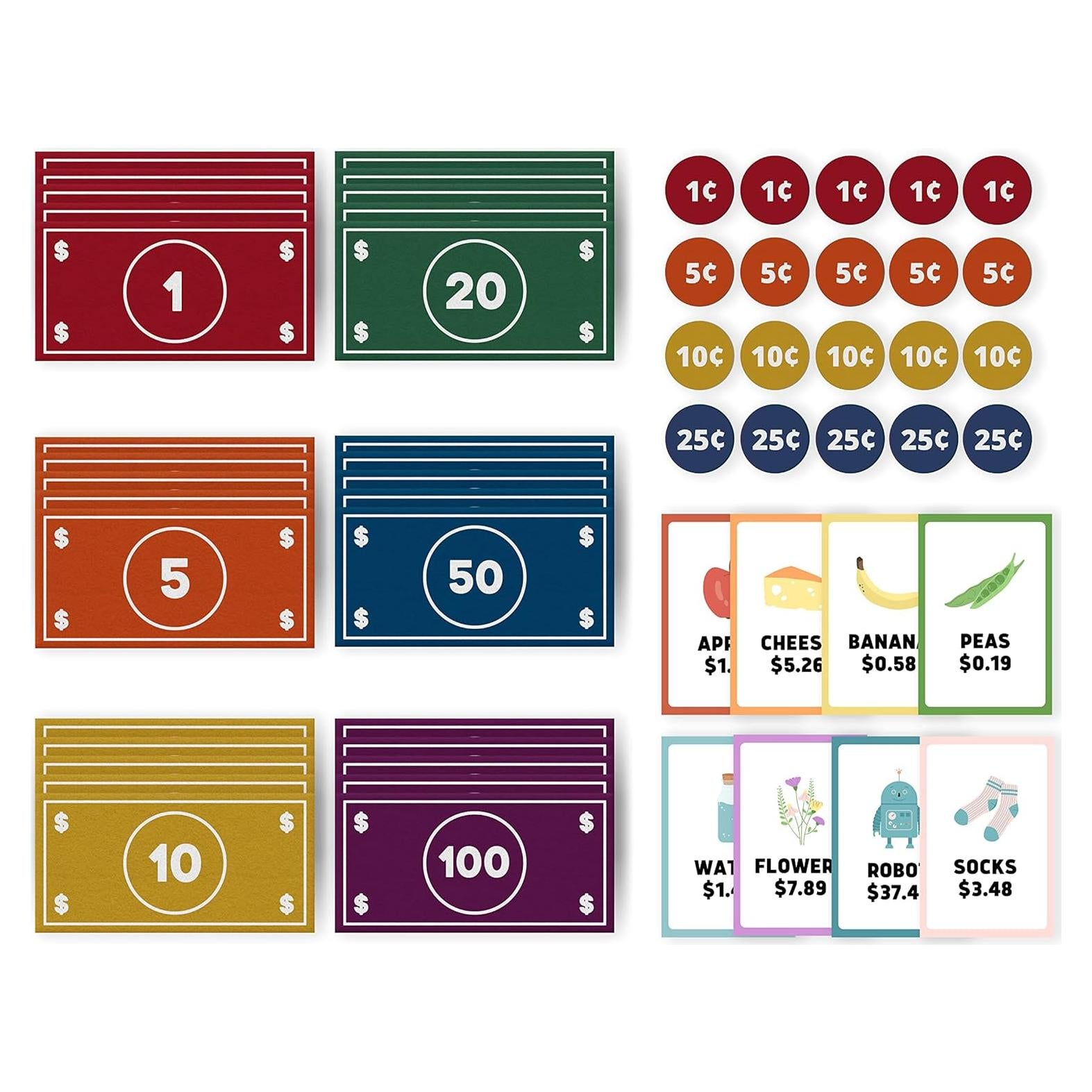 Juego de Dinero de Fieltro Educativo Buen Terreno 50 Piezas