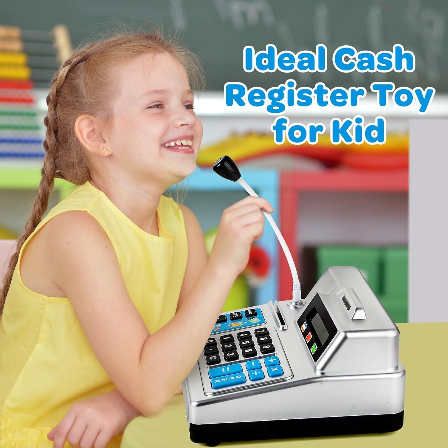 Registradora de Juguete Shantou con 103 Piezas y Calculadora