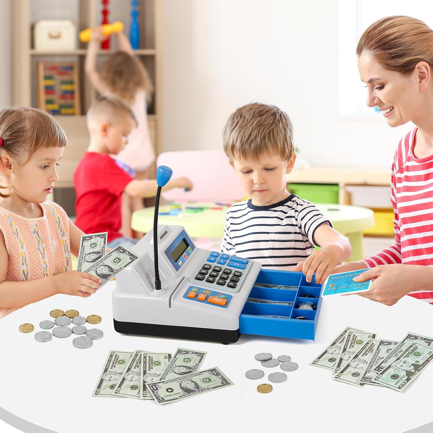 Registradora de Efectivo Juguete Shantou 103 Piezas con Micrófono