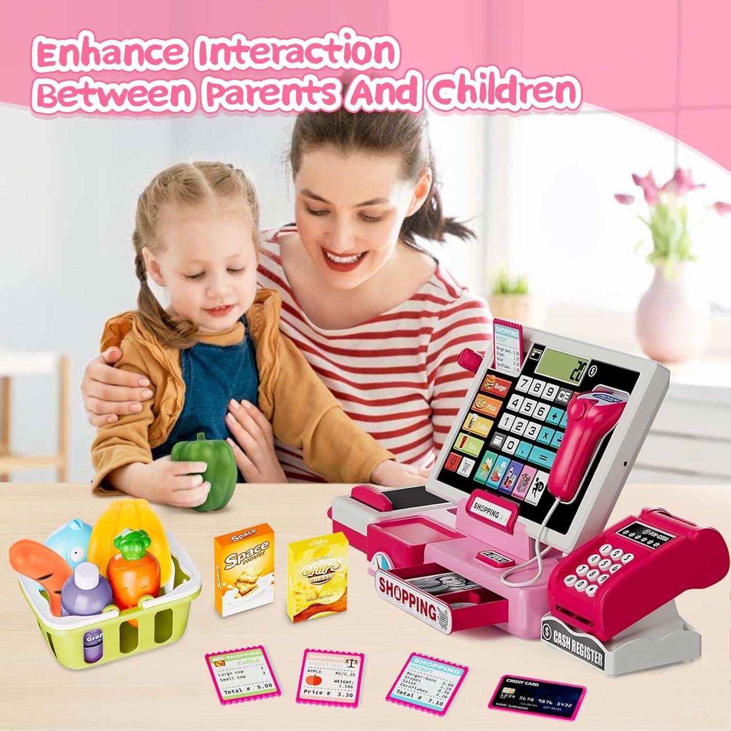 Juego de Caja Registradora Infantil con Calculadora y Música