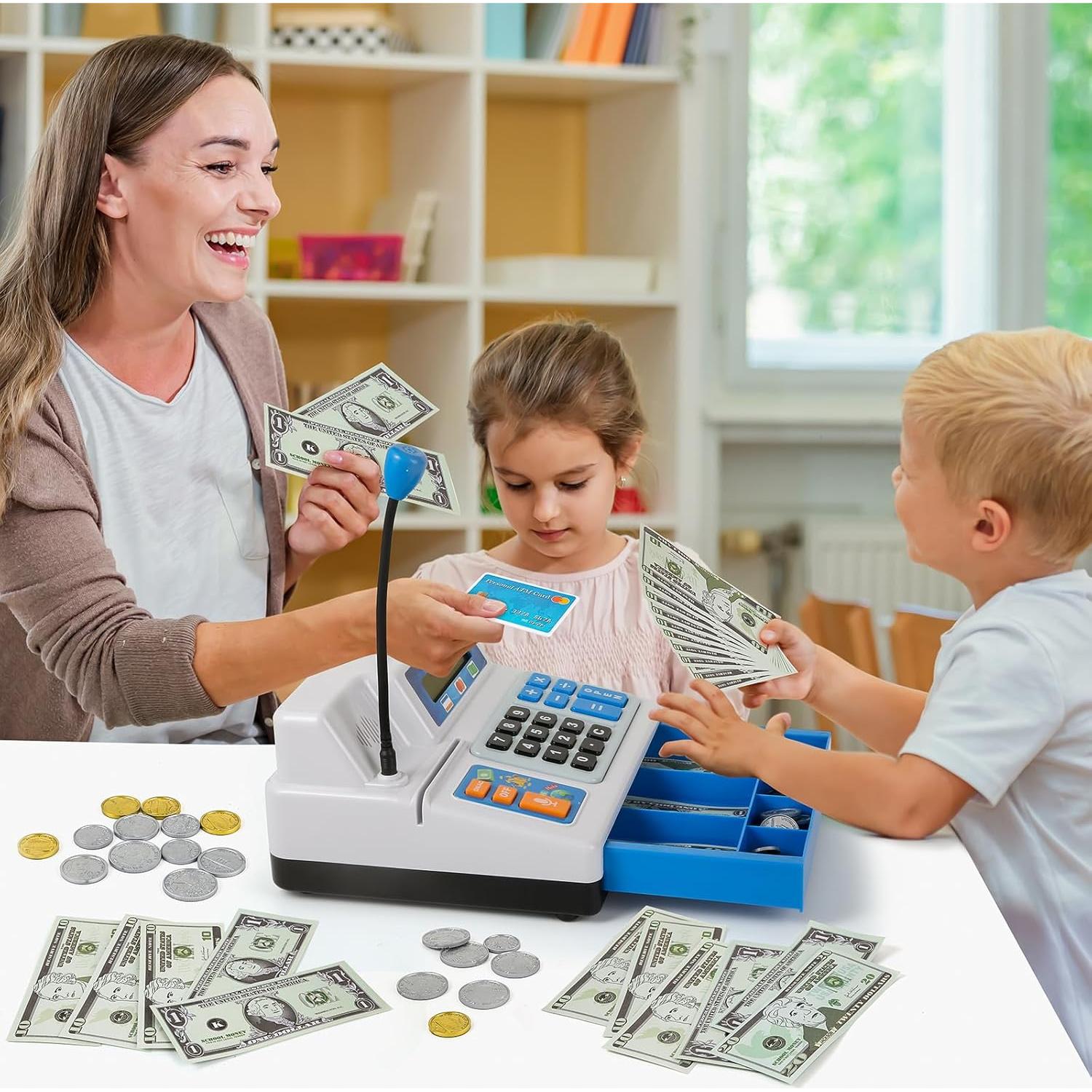 Caja Registradora Juguete Shantou 103 Pcs con Micrófono