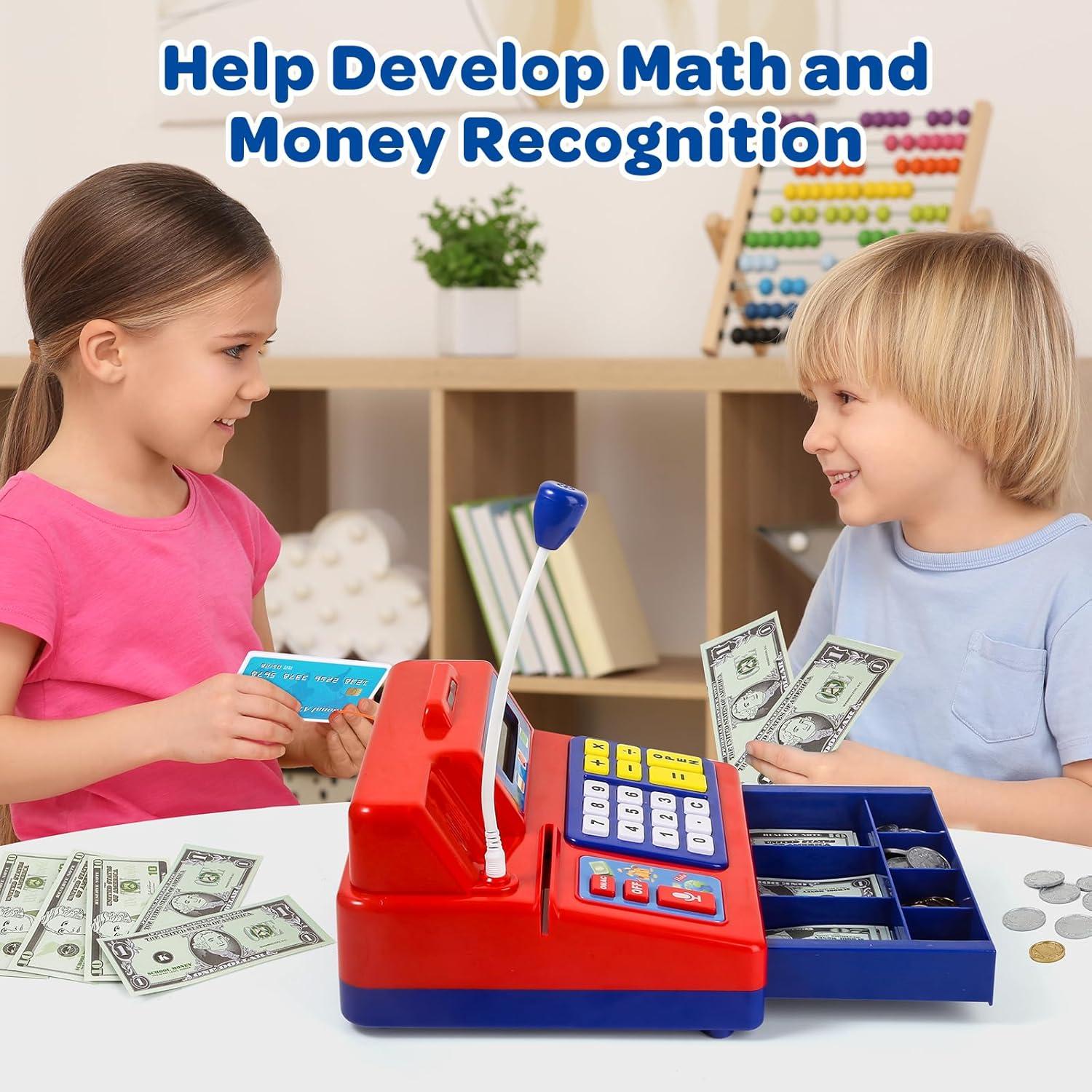 Registradora de Juguete Shantou - 73 Piezas, Matemáticas 3-12 Años