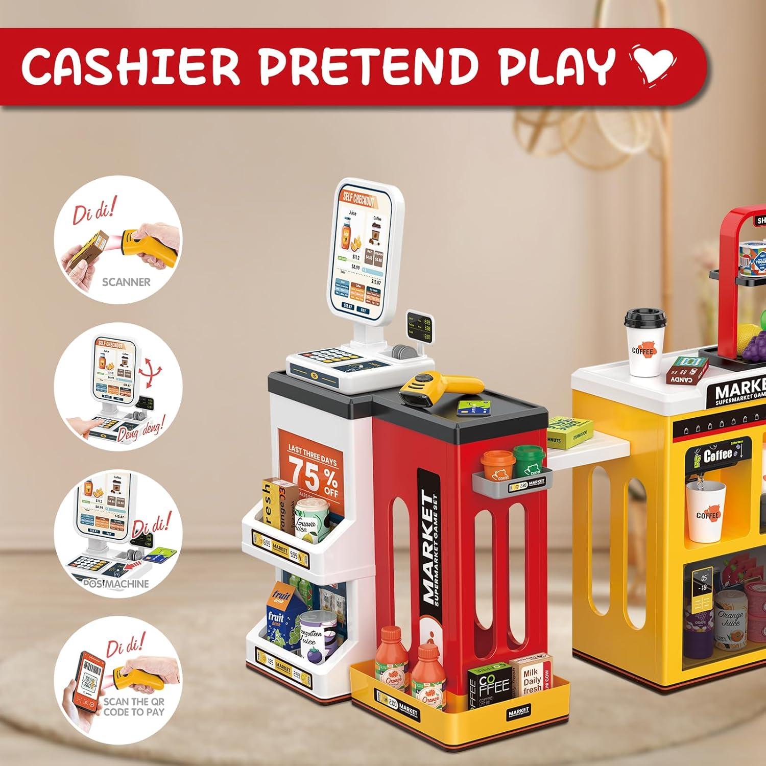 Juego de Imaginación Tienda de Abarrotes deAO con Caja Registradora