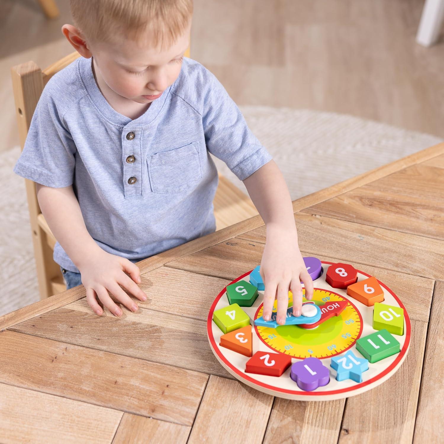 Reloj Educativo de Madera Melissa & Doug - Aprender a Decir la Hora
