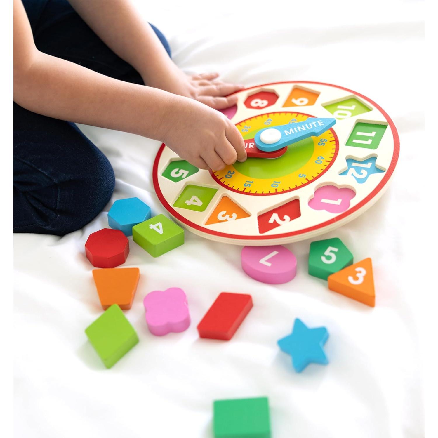 Reloj Educativo de Madera Melissa & Doug - Aprender a Decir la Hora