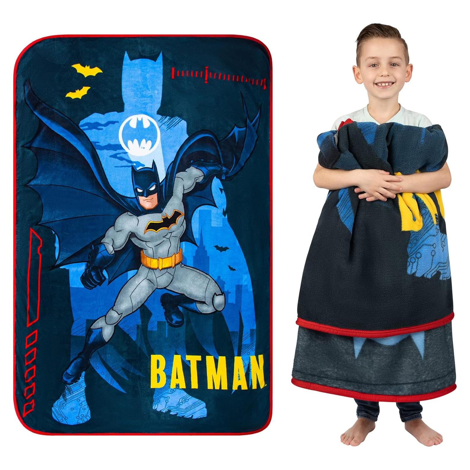 Manta de Felpa Franco Batman 157x229 cm Suave y Ligera