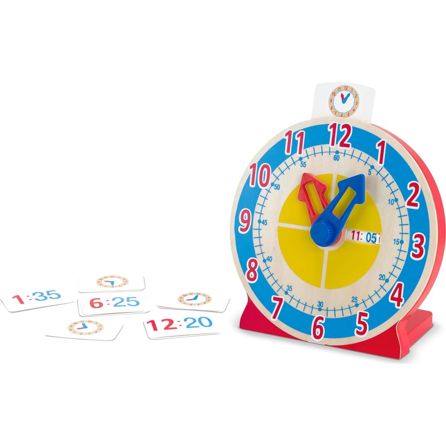 Reloj de Madera Educativo Melissa & Doug - Aprender a Decir la Hora