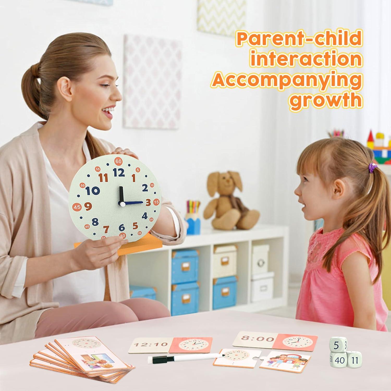 Juguete de Aprendizaje Reloj de Madera YunHe - 29 Piezas