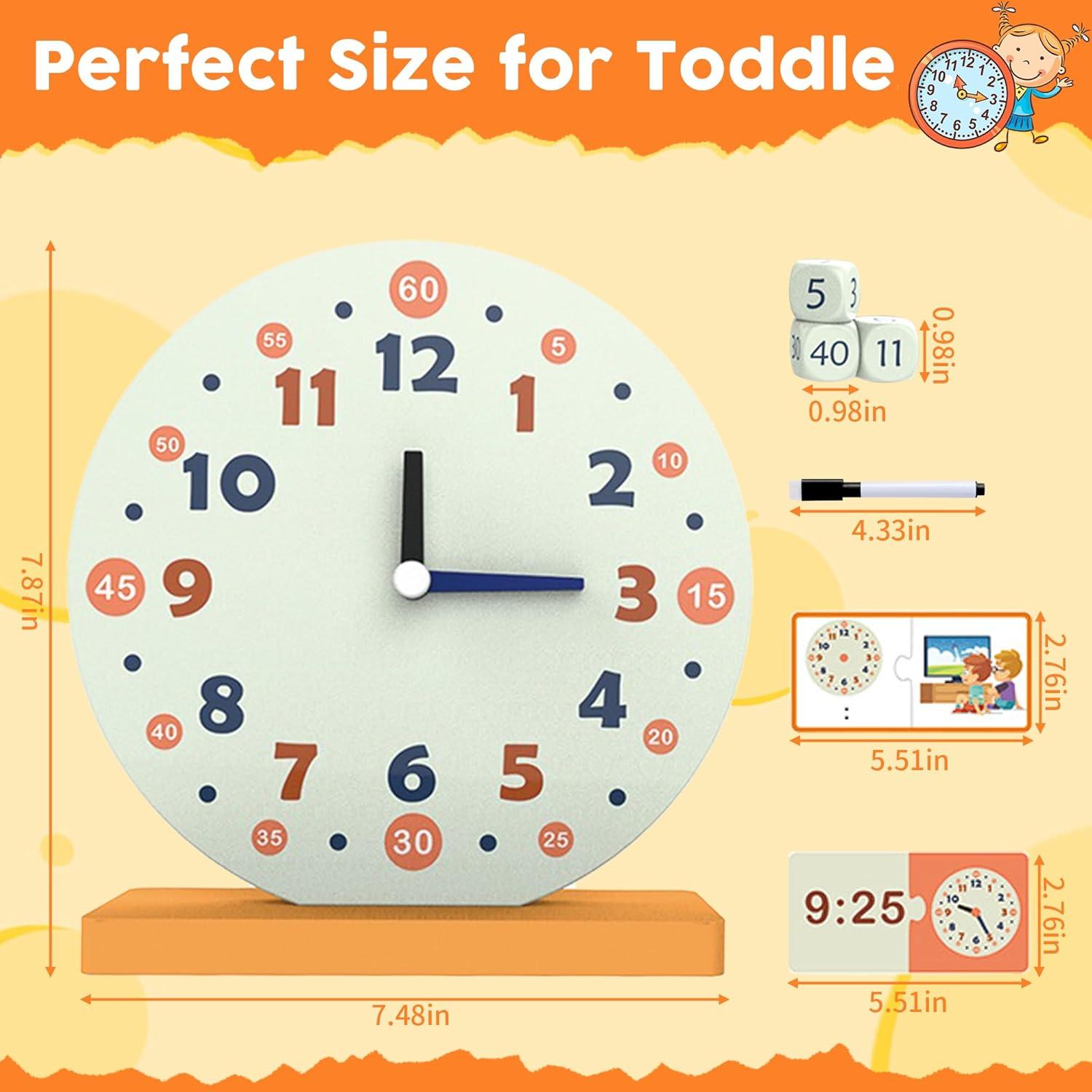 Juguete de Aprendizaje Reloj de Madera YunHe - 29 Piezas