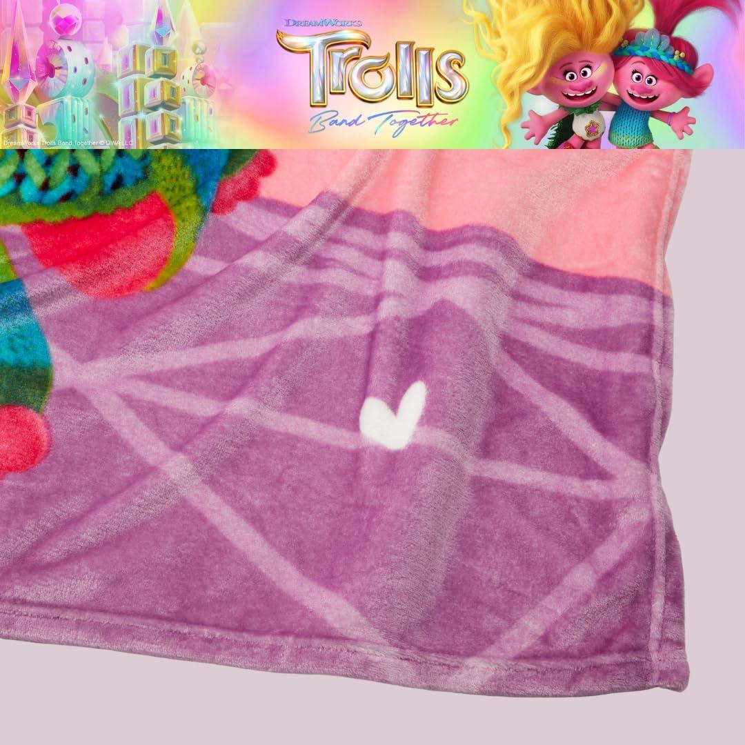 Manta Suave de Peluche Franco Trolls 3 157x229 cm