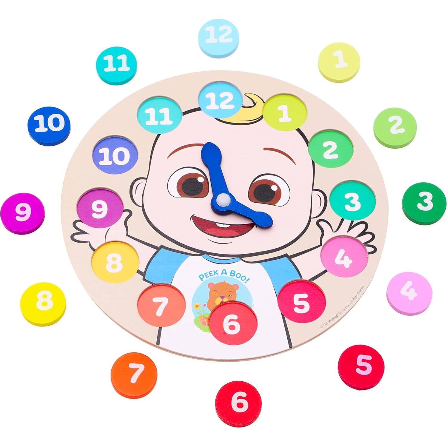 Rompecabezas de Reloj de Aprendizaje Cocomelon 22x21cm