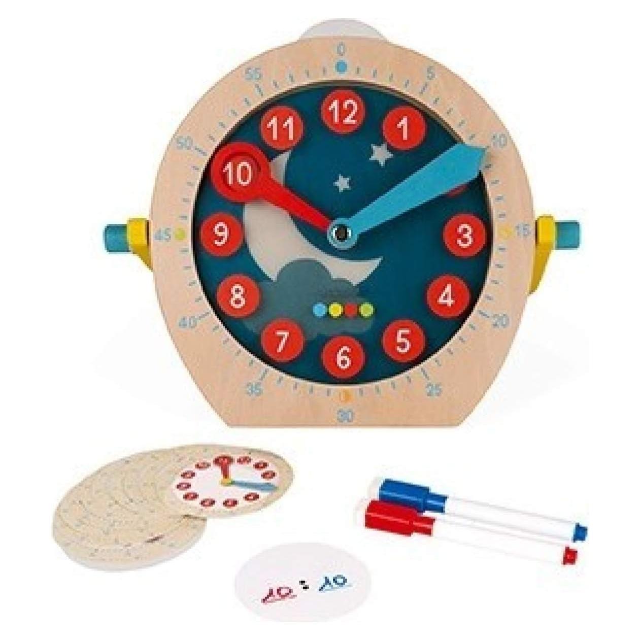 Reloj Educativo de Madera Janod Aprende a Decir la Hora 5+