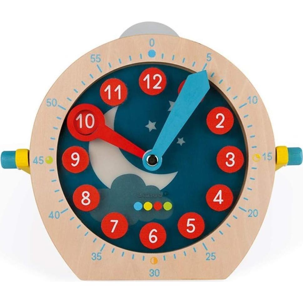 Reloj Educativo de Madera Janod Aprende a Decir la Hora 5+