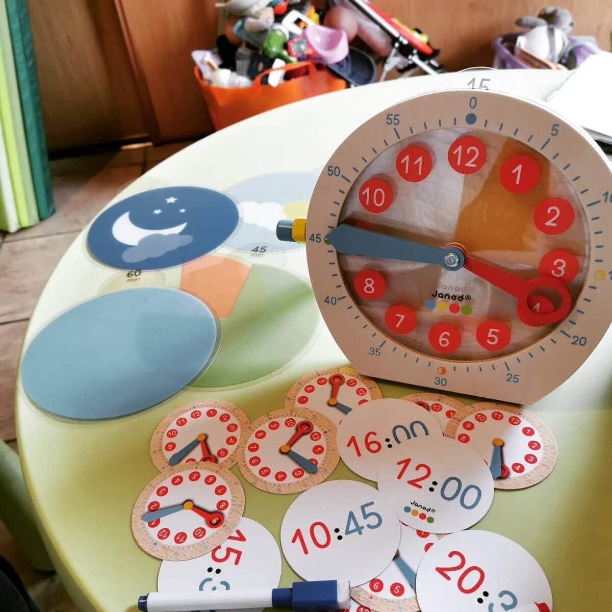 Reloj Educativo de Madera Janod Aprende a Decir la Hora 5+