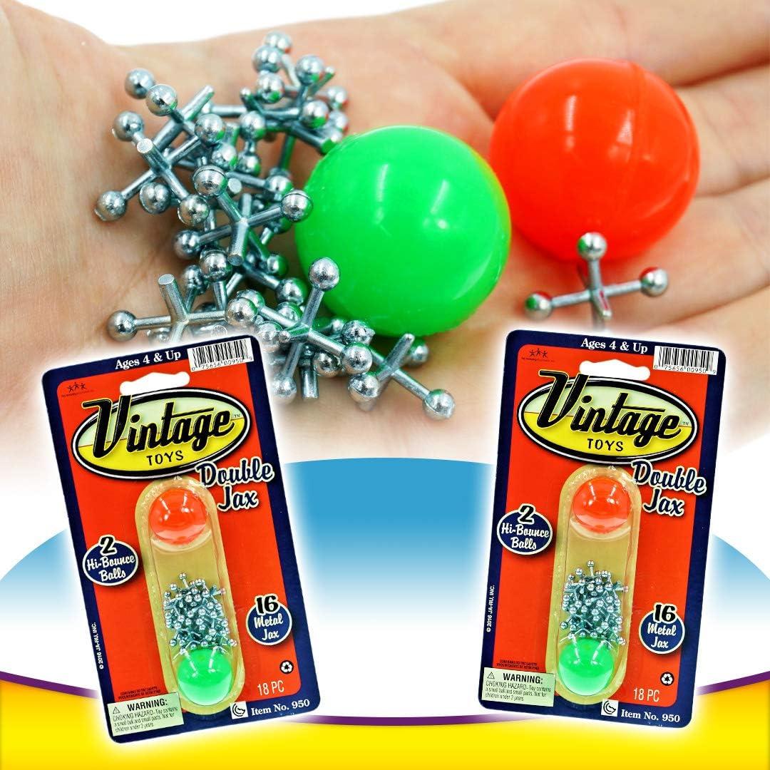 Juego de Jacks de Metal Vintage JA-RU - 2 Paquetes con Pelotas