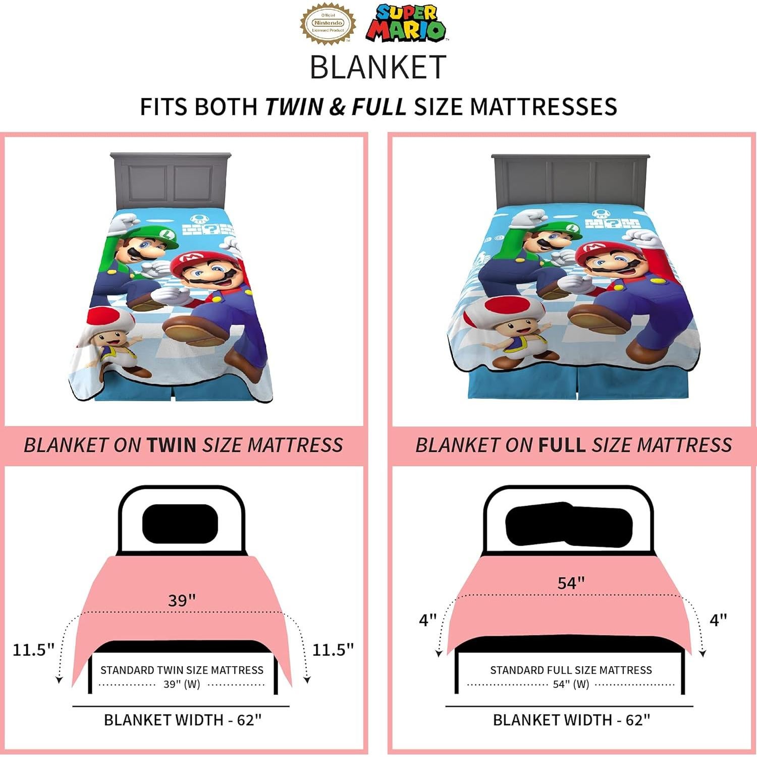 Manta Franco Kids Super Suave Micro Raschel 157x229 cm Mario