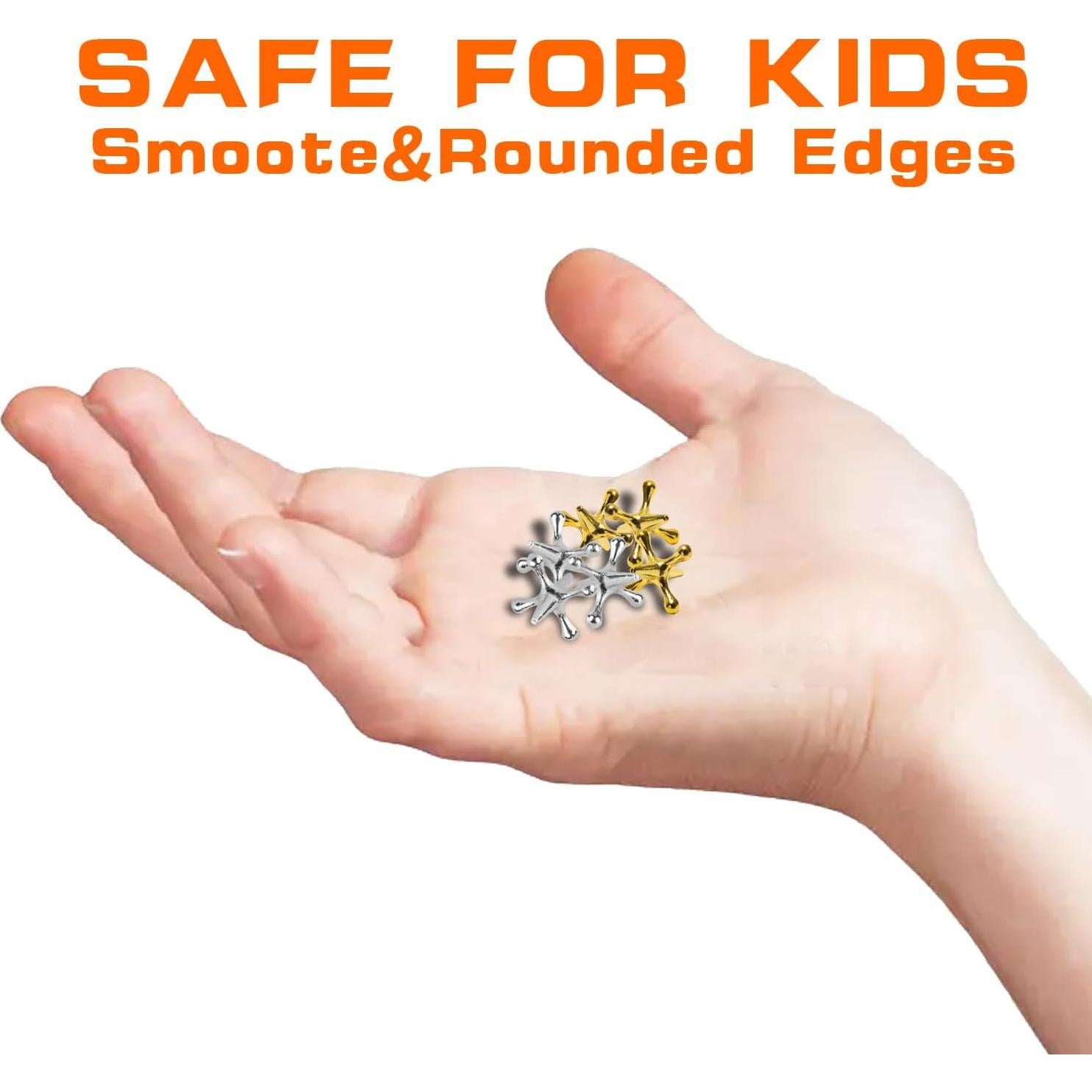 Juego de Jacks Metálicos BLIENCE con 20 Jax y 2 Pelotas