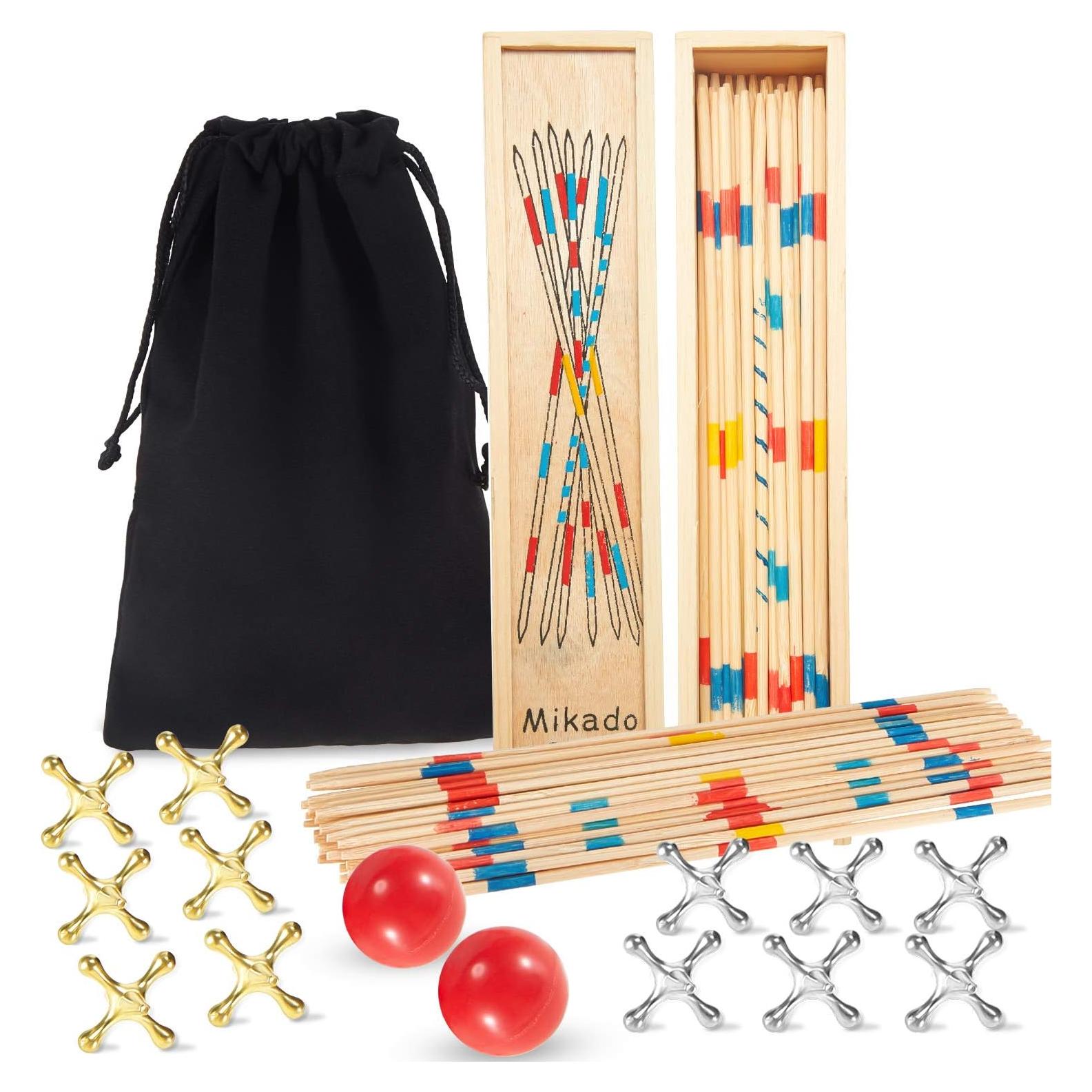 Juego de Jacks y Palitos de Madera Sumind - 84 Piezas