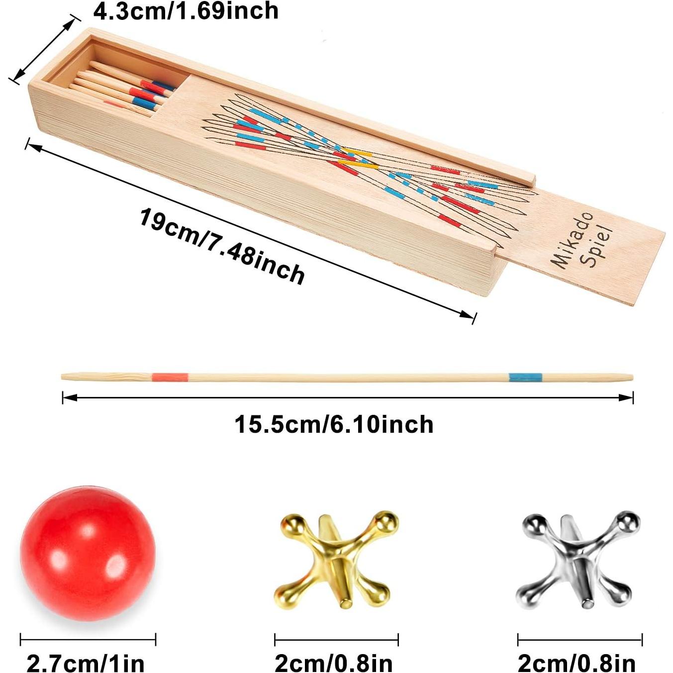 Juego de Jacks y Palitos de Madera Sumind - 84 Piezas