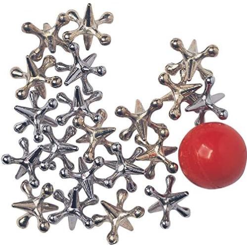 Juego de Jacks Casa de Canicas con Pelota y Bolsa - 3 años+