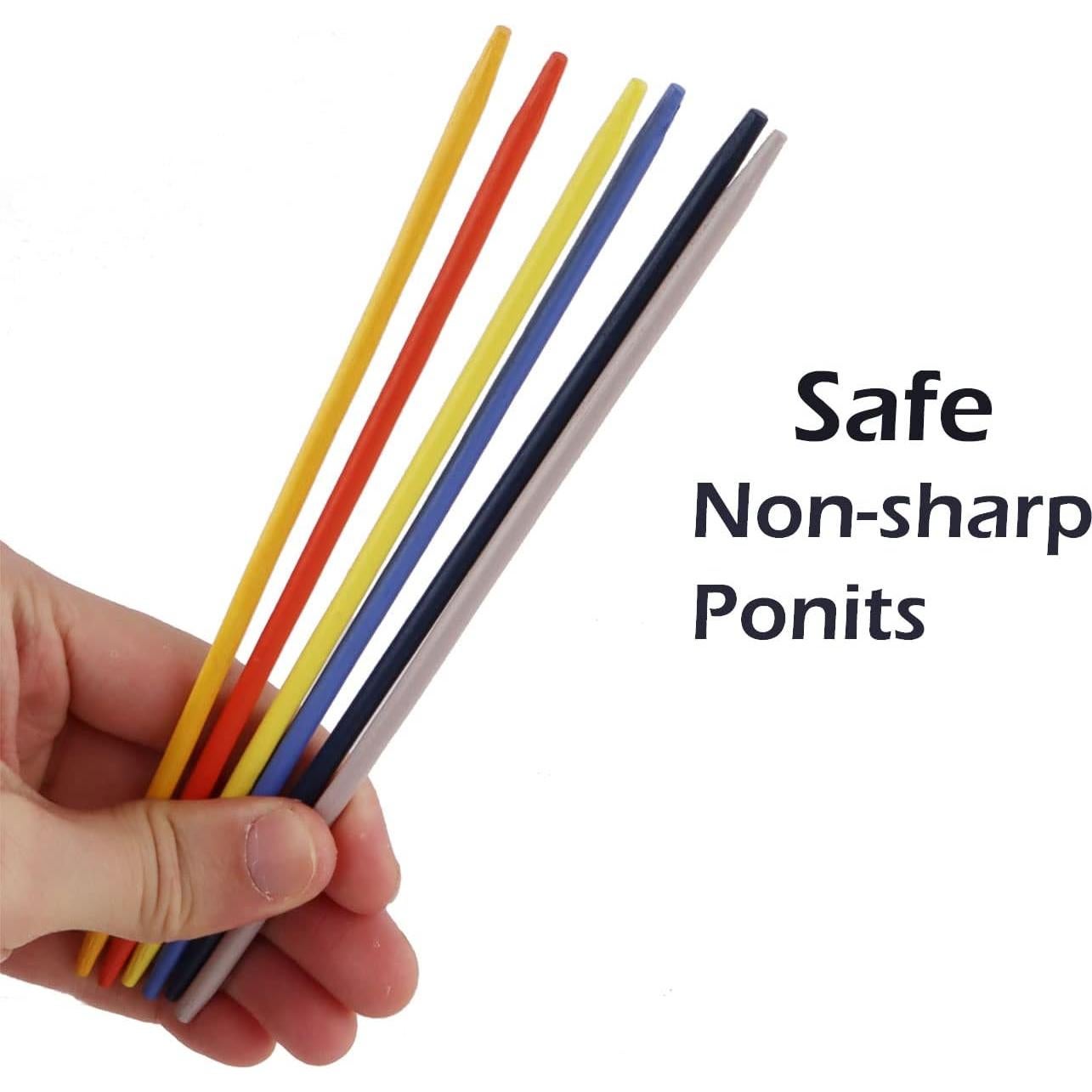 Juego de Jacks y Palitos Zhuji - 12 Jacks Metal + 60 Palitos Madera