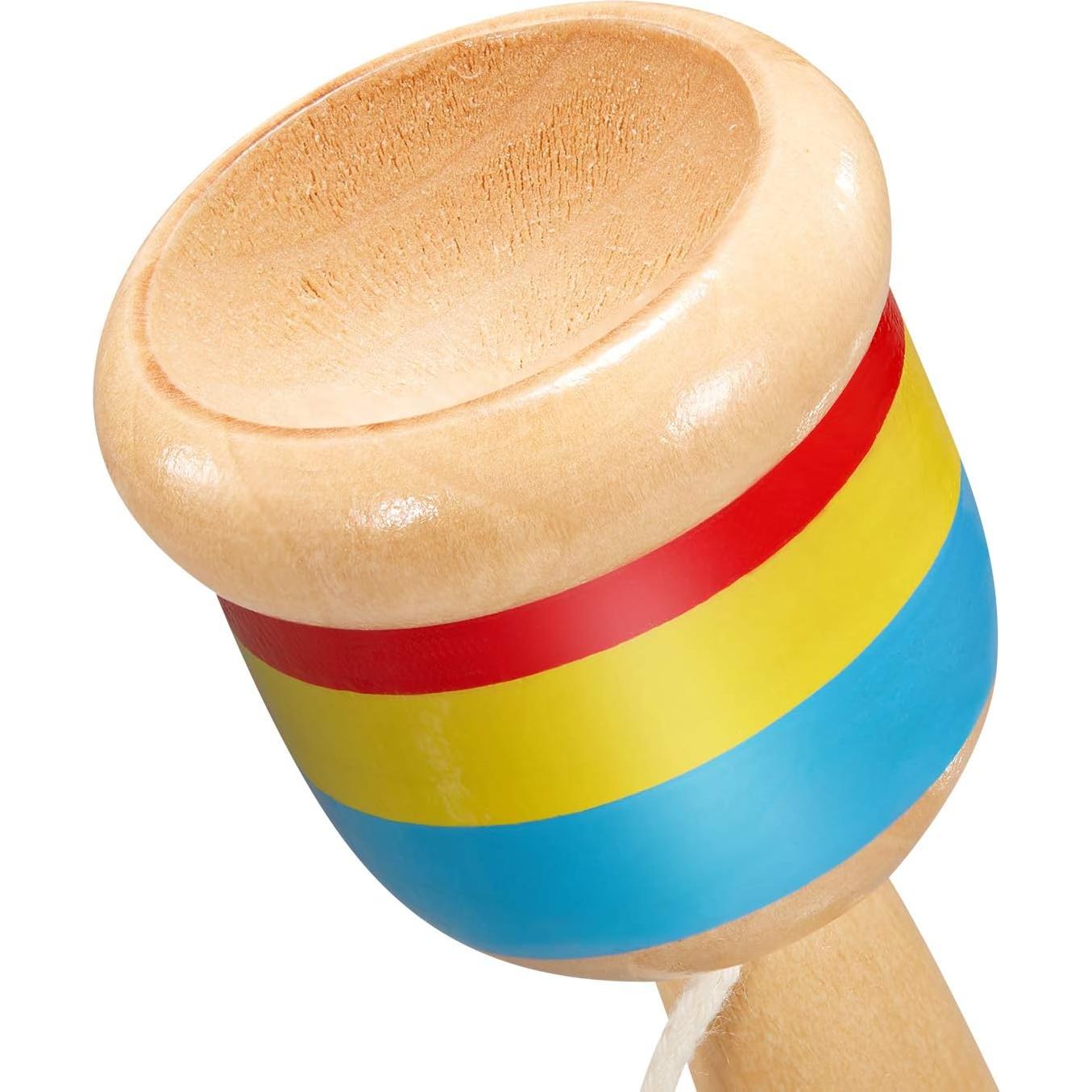 Juego de Atrapar Pelota TOODOO 2 Piezas Madera 10x4 cm