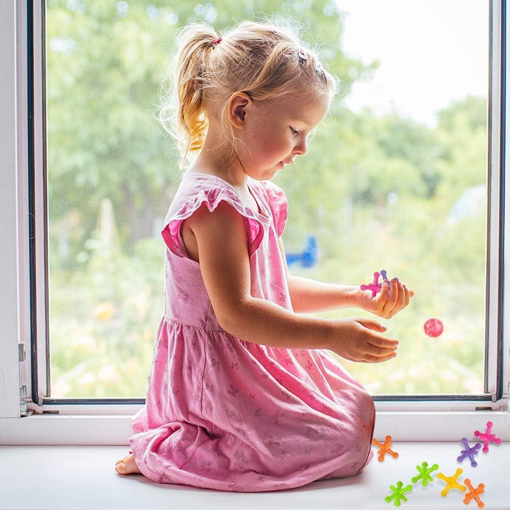 Juego de Jacks Grande Neon ArtCreativity - 6 Sets con Pelota