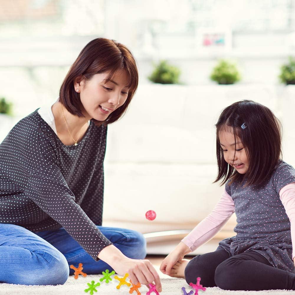 Juego de Jacks Grande Neon ArtCreativity - 6 Sets con Pelota