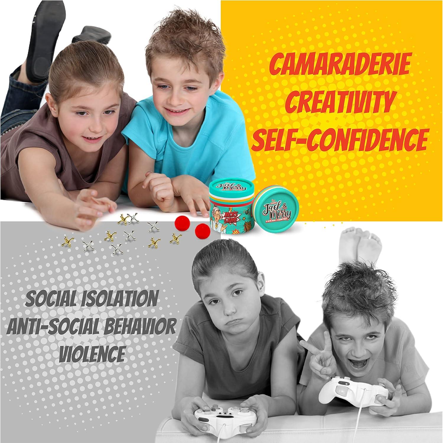 Juego de Jacks de Metal HAPPY JACK & MERRY con Pelota - Viaje