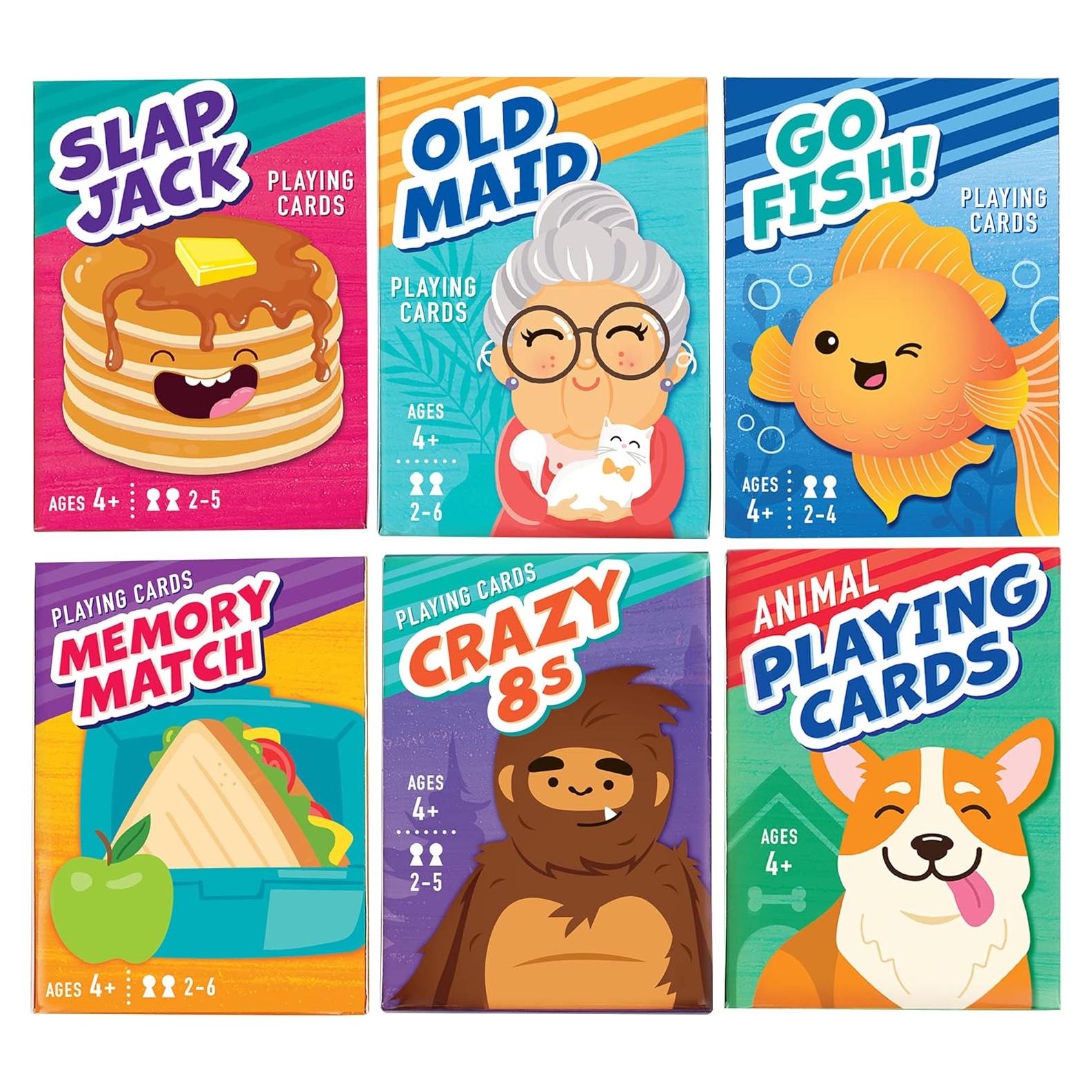 Juegos de Cartas para Niños LotFancy - 6 Barajas Educativas