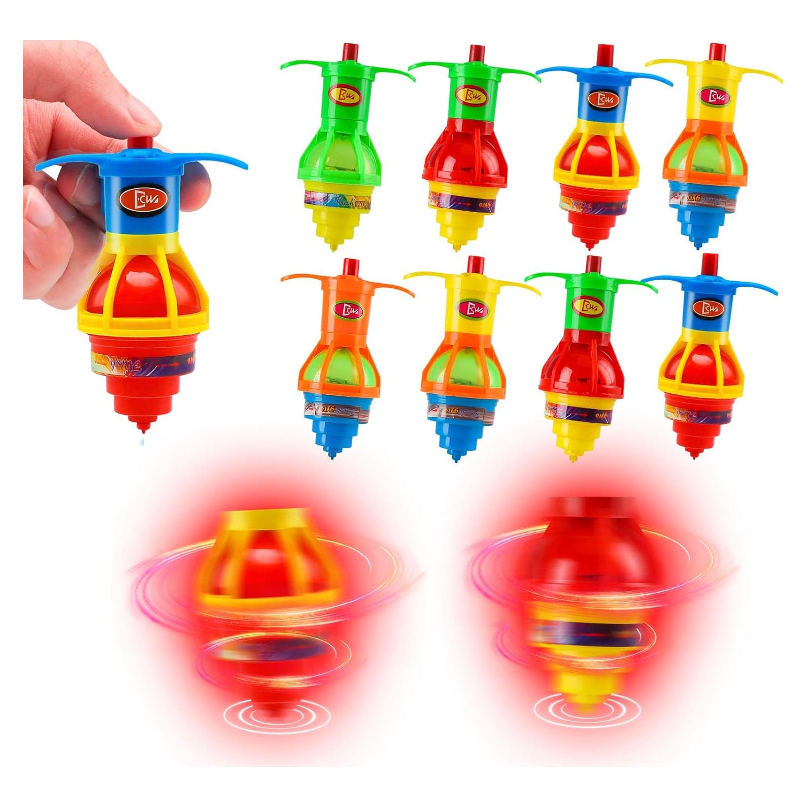 20 Trompos Iluminados Starhig para Niños - Juguetes LED para Fiestas