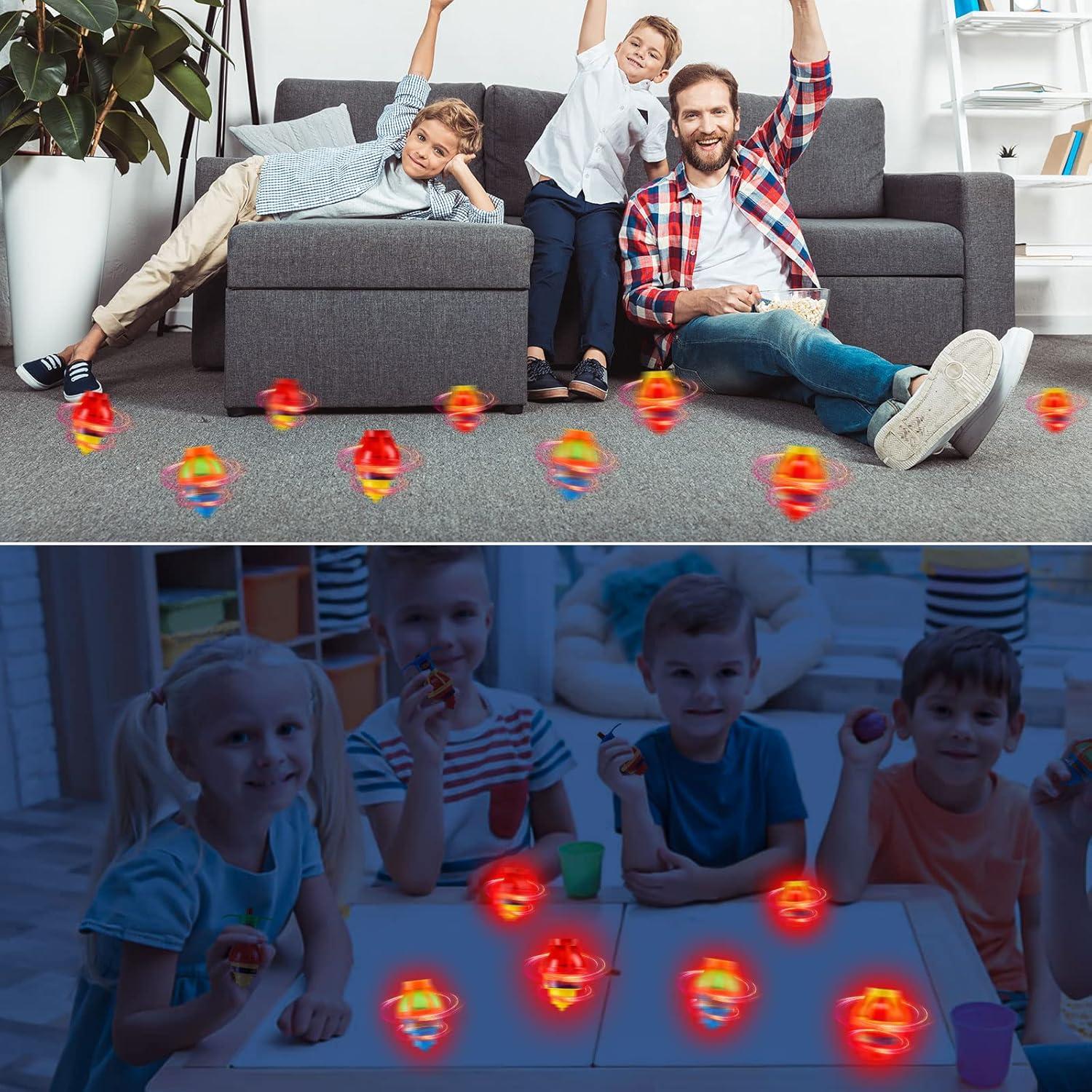 20 Trompos Iluminados Starhig para Niños - Juguetes LED para Fiestas